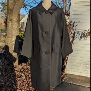 Vintage 1960s Montaldos Collared Winter Dress Coat